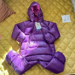 Patagonia hi loft baby down bunting suit